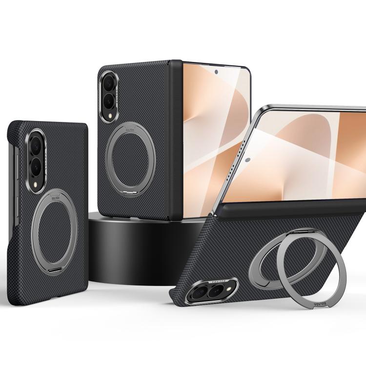 Grid-Textured Case with Rotating Magnetic Holder