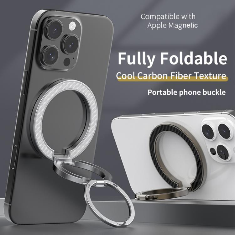 Carbon-Fiber Texture Magnetic Ring Holder