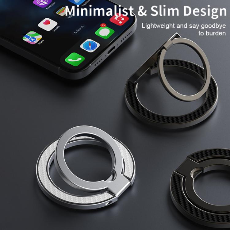 Carbon-Fiber Texture Magnetic Ring Holder
