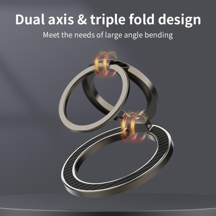 Carbon-Fiber Texture Magnetic Ring Holder