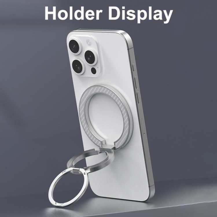 Carbon-Fiber Texture Magnetic Ring Holder