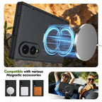 Magnetic Ring-Holder Case with Hinge Screen Film — Fold8