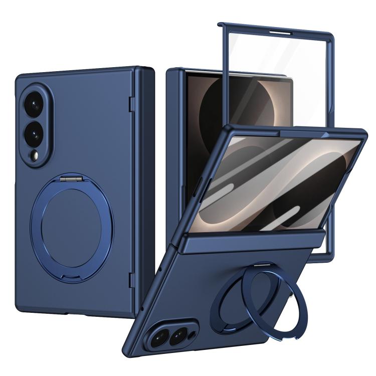 Magnetic Ring-Holder Case with Hinge Screen Film — Fold8