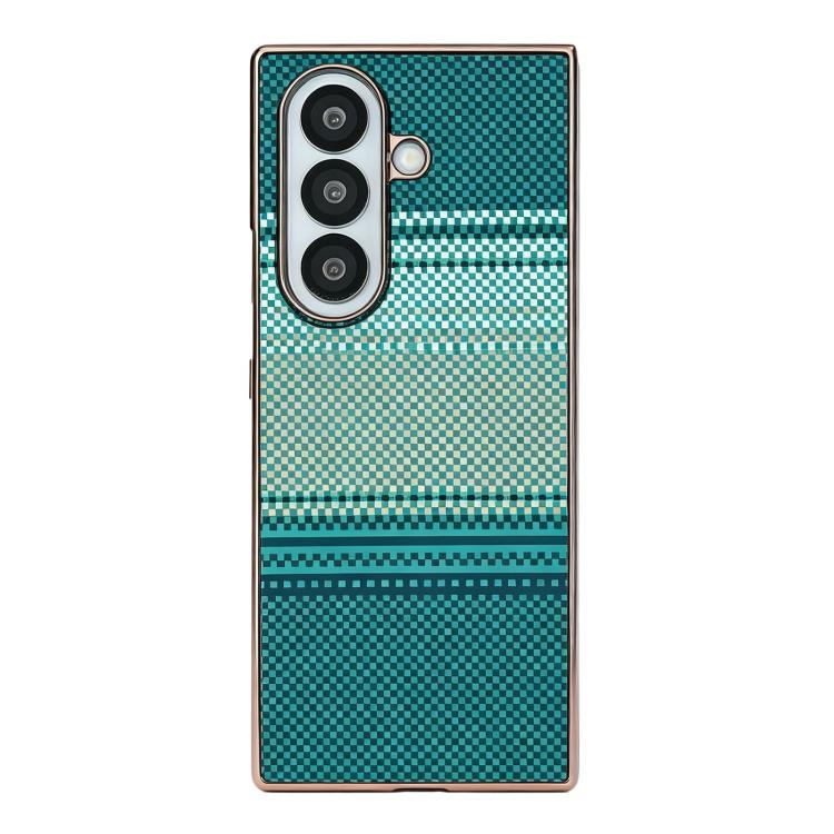 Rainbow Kevlar-Plaid Magnetic Case — Galaxy Z Fold8 Ultra