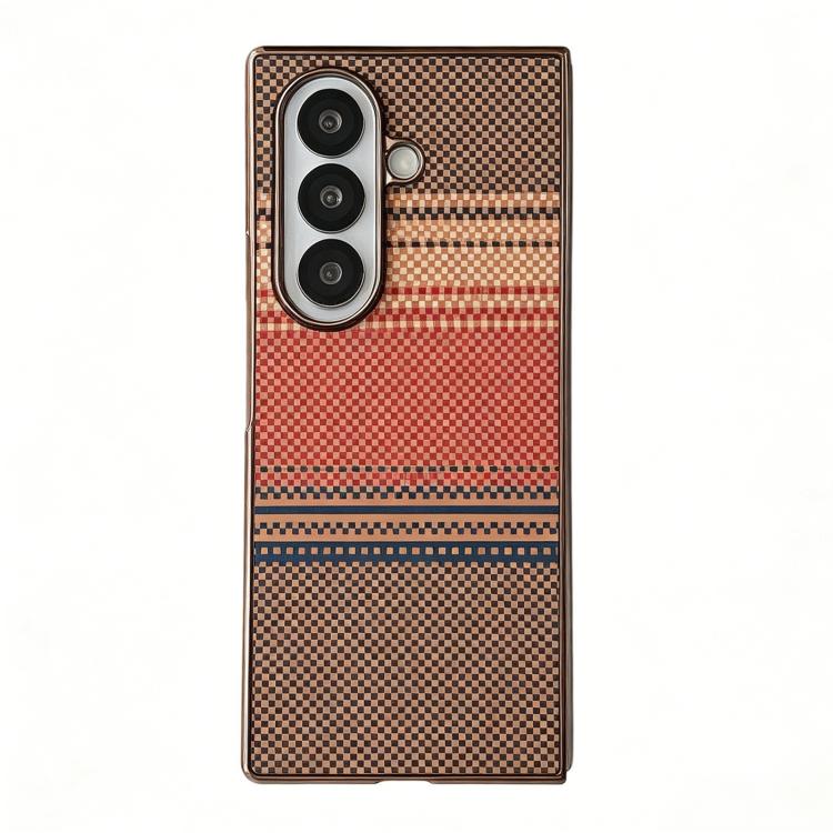 Rainbow Kevlar-Plaid Magnetic Case — Galaxy Z Fold8 Ultra