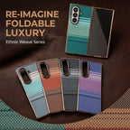 Rainbow Kevlar-Plaid Magnetic Case — Galaxy Z Fold8 Ultra