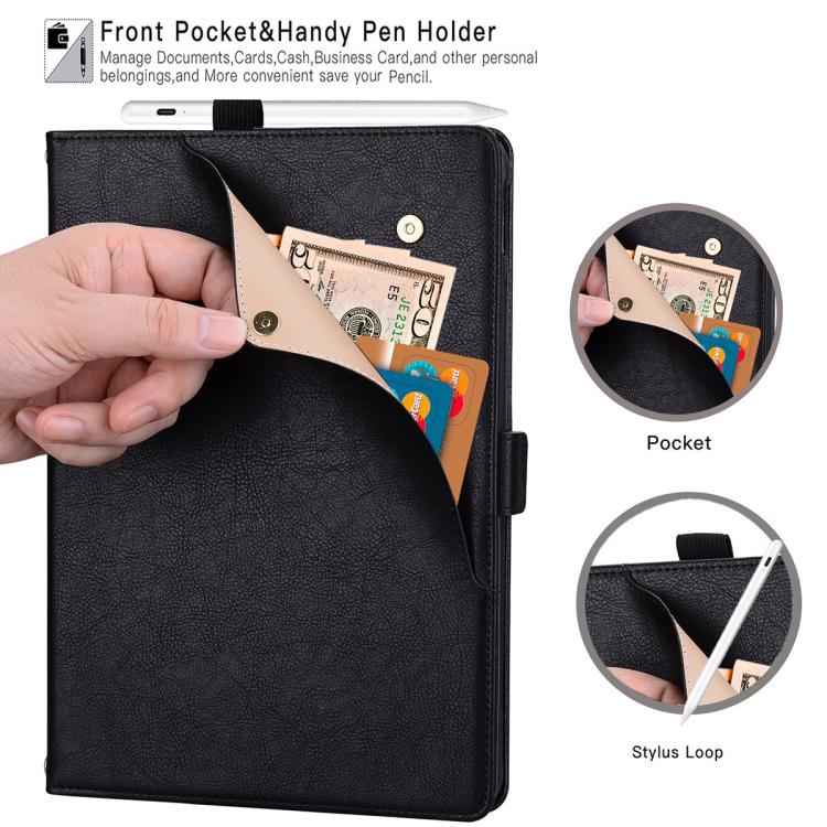 Front-Pocket Business Leather Case — Galaxy Tab S12 Ultra & More