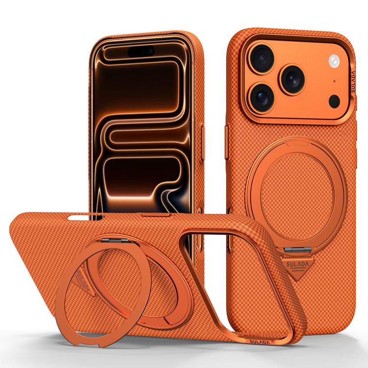 Kevlar Case with Rotating Stand – iPhone 18/17