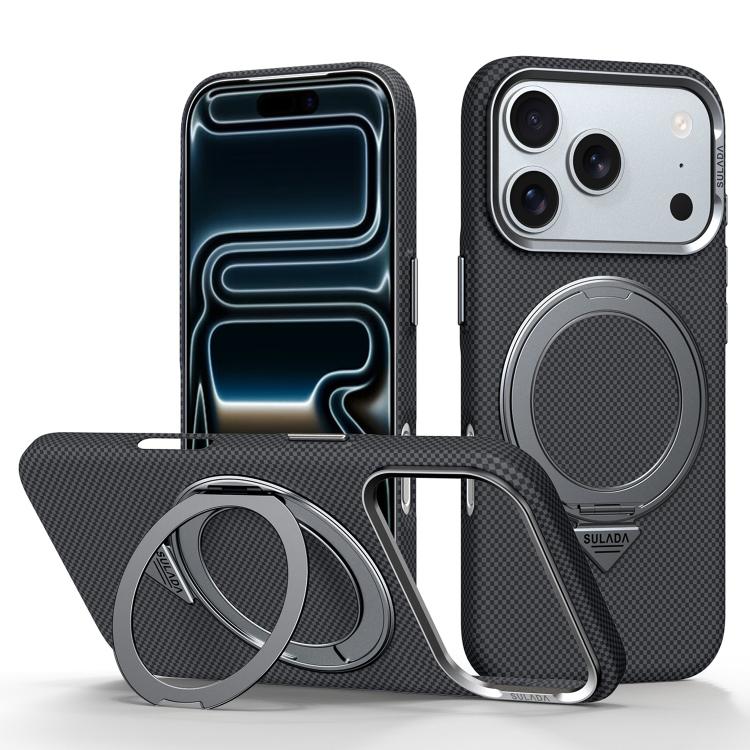 Kevlar Case with Rotating Stand – iPhone 18/17