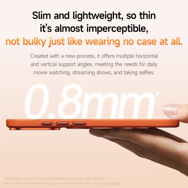 Kevlar Case with Rotating Stand – iPhone 18/17