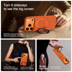 Kevlar Case with Rotating Stand – iPhone 18/17