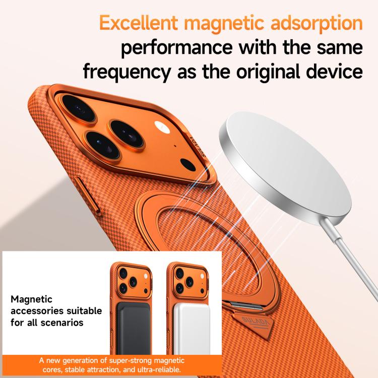 Kevlar Case with Rotating Stand – iPhone 18/17