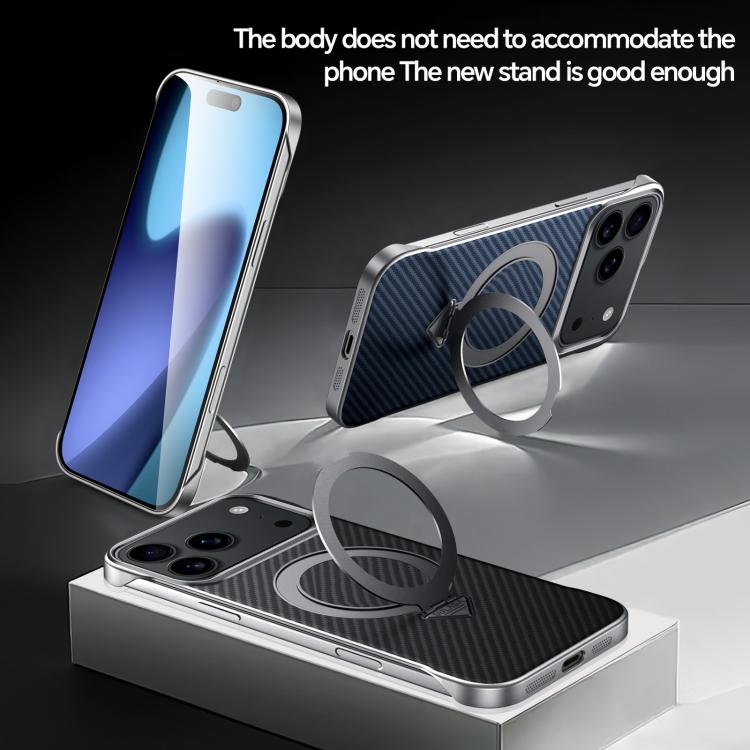 Kevlar Skin-Feel MagSafe Case with Folding Ring Stand — iPhone 18 Pro