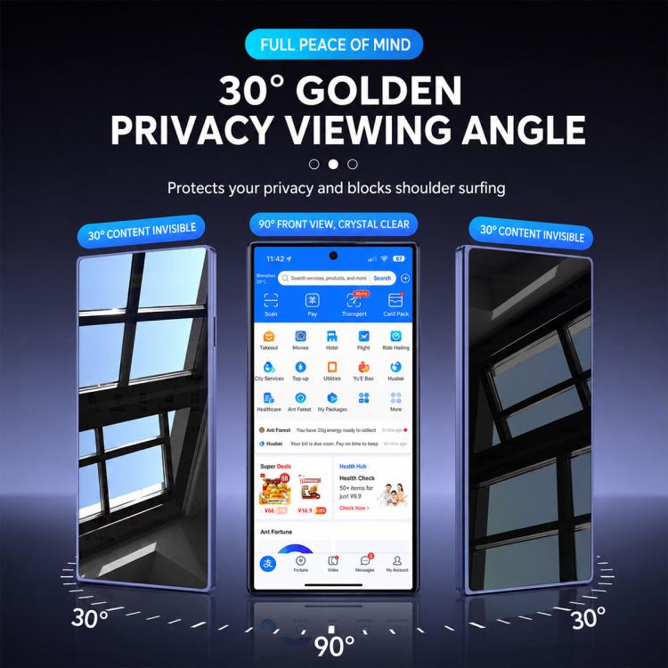 Silk-Print Anti-Peep Screen Protector (5-Pack) — Galaxy Z Fold8
