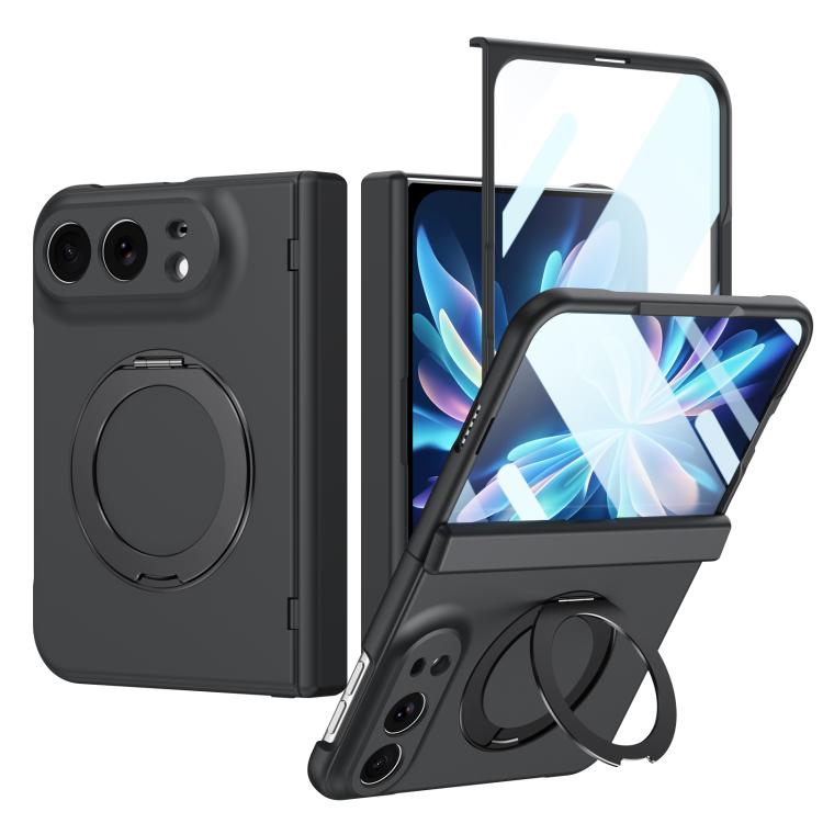 Rotation Ring Holder Hinge Case with Film — iPhone Duo