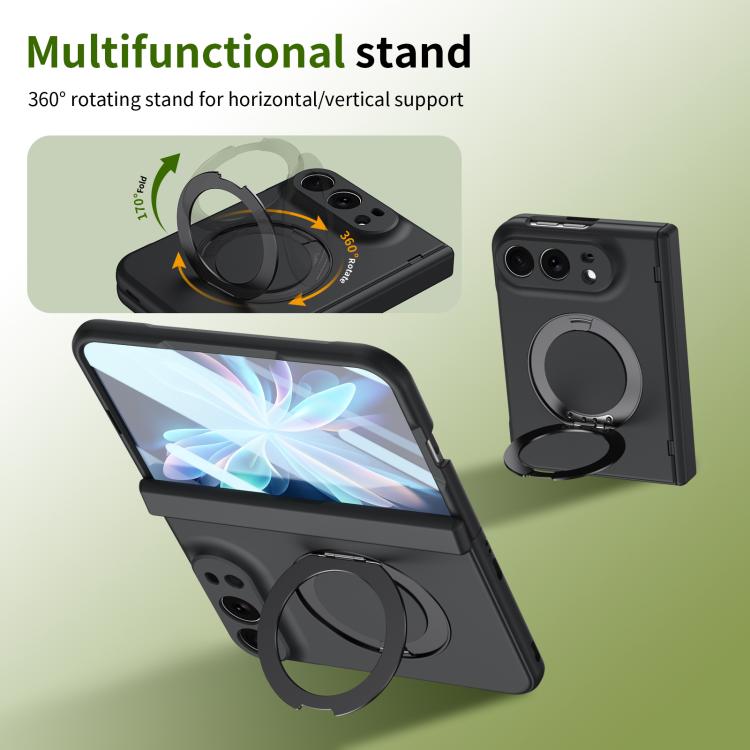 Rotation Ring Holder Hinge Case with Film — iPhone Duo
