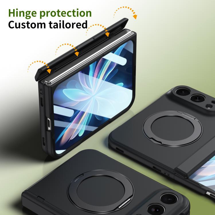 Rotation Ring Holder Hinge Case with Film — iPhone Duo