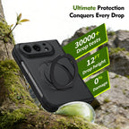 Rotation Ring Holder Hinge Case with Film — iPhone Duo