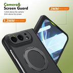 Rotation Ring Holder Hinge Case with Film — iPhone Duo