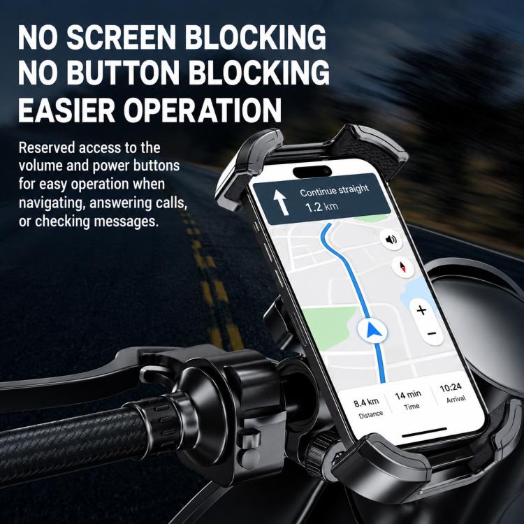 One-Push Locking Handlebar Phone Mount