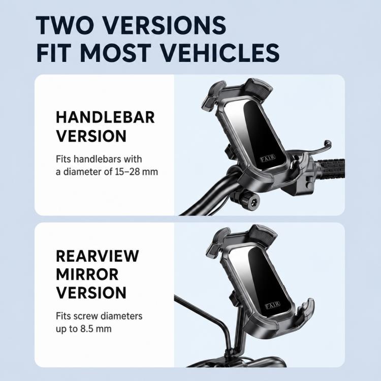 One-Push Locking Handlebar Phone Mount