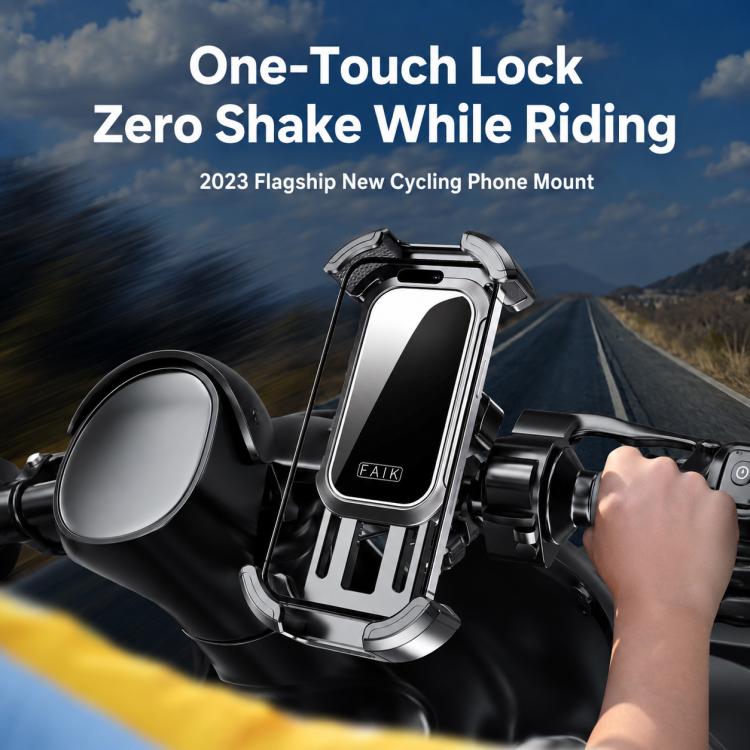 One-Push Locking Handlebar Phone Mount