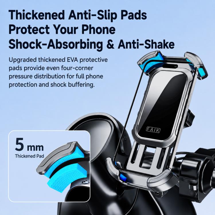 One-Push Locking Handlebar Phone Mount