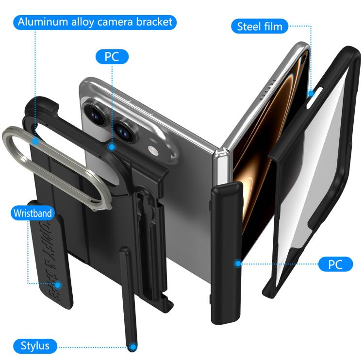 Integrated Lens Frame Bracket Case with Wristband — iPhone Duo