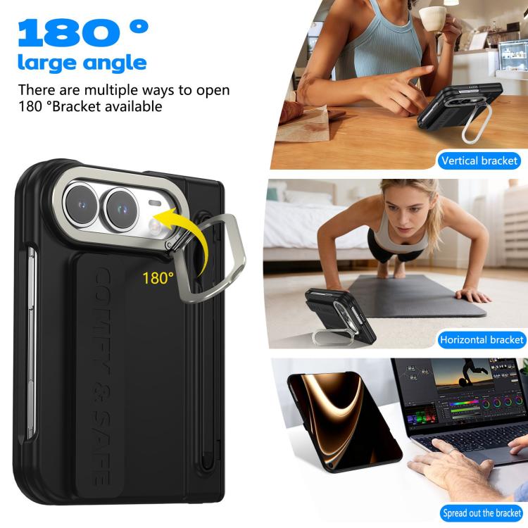 Integrated Lens Frame Bracket Case with Wristband — iPhone Duo