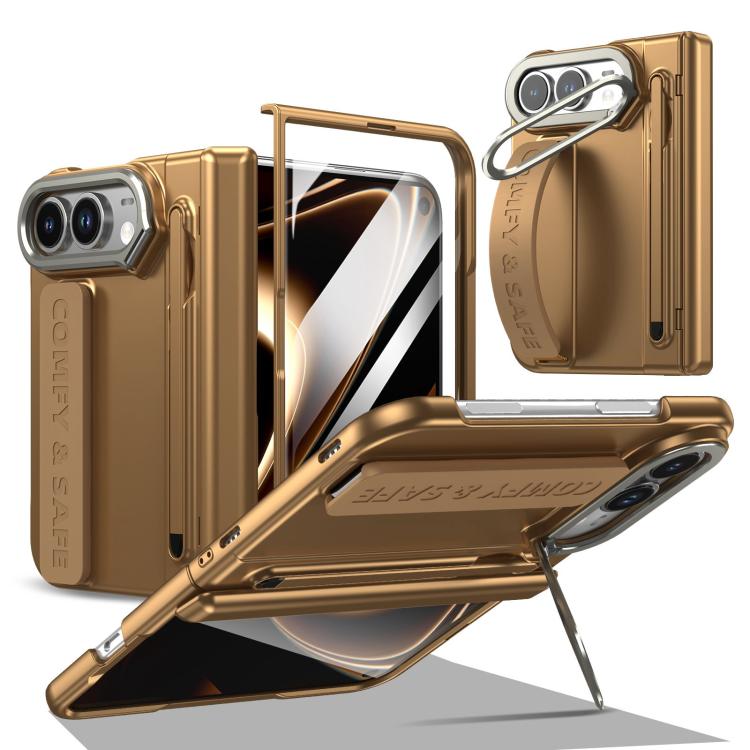 Integrated Lens Frame Bracket Case with Wristband — iPhone Duo