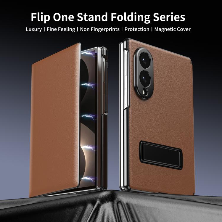Vegan Leather Flip Case with Stand — Galaxy Z Fold8 Ultra