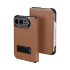 Flip Cover Folding Holder Vegan Leather Case — iPhone Duo