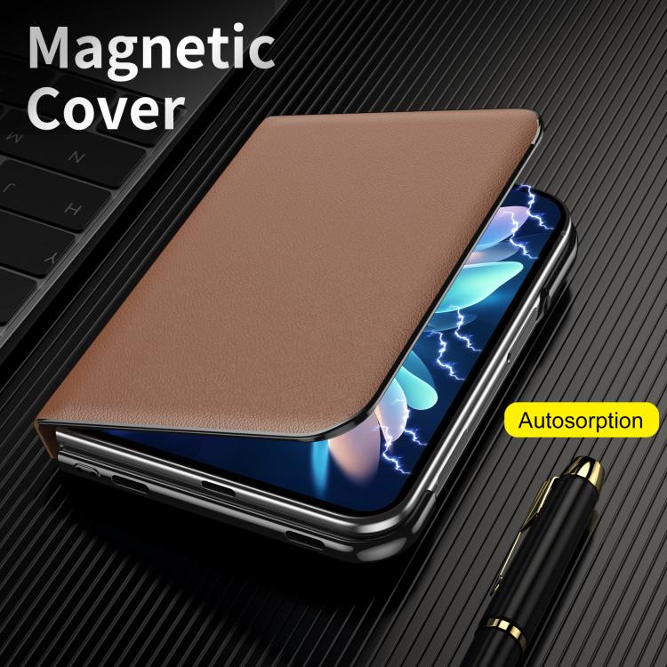 Flip Cover Folding Holder Vegan Leather Case — iPhone Duo