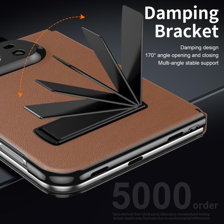Flip Cover Folding Holder Vegan Leather Case — iPhone Duo