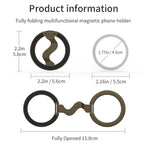 Foldable Dual-Axis Magnetic Ring Holder