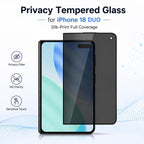 Silk-Print Anti-Spy Screen Protector — iPhone 18 Pro & More