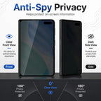 Silk-Print Anti-Spy Screen Protector — iPhone 18 Pro & More