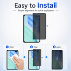 Silk-Print Anti-Spy Screen Protector — iPhone 18 Pro & More