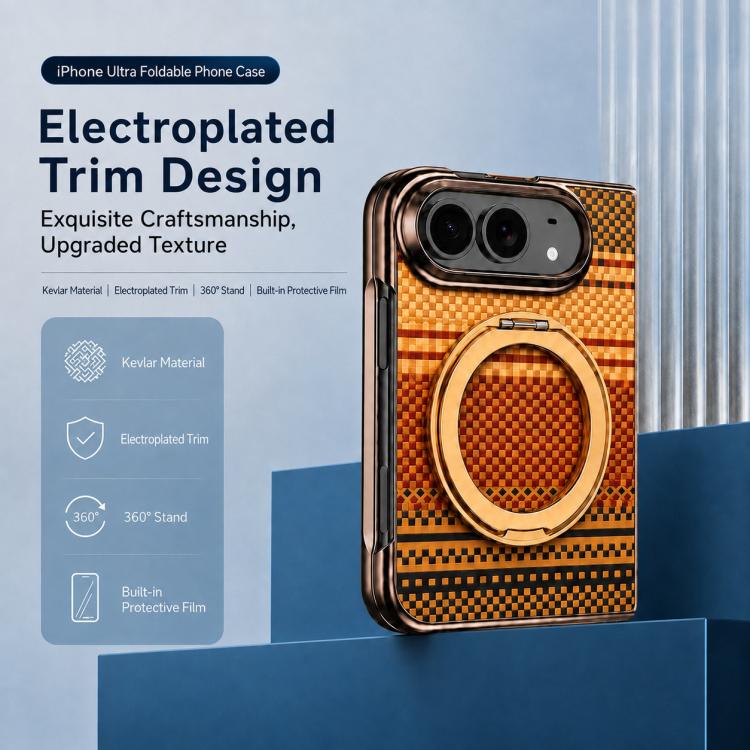 Kevlar-Weave 360° Kickstand Case with Film — iPhone Duo