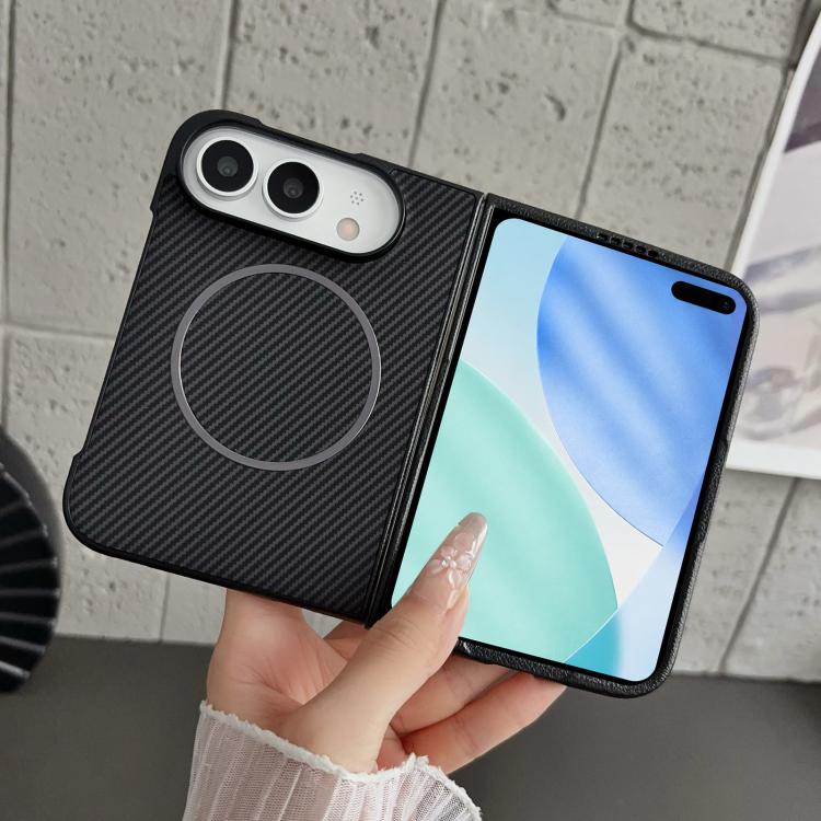 Fiber Texture Fine Circle Magnetic Case — iPhone Duo