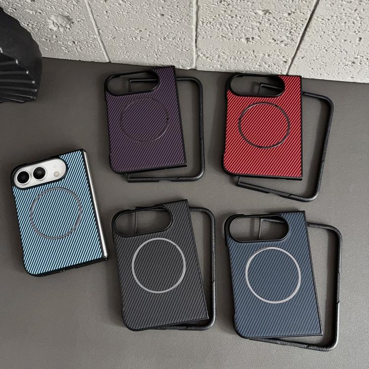 Fiber Texture Fine Circle Magnetic Case — iPhone Duo