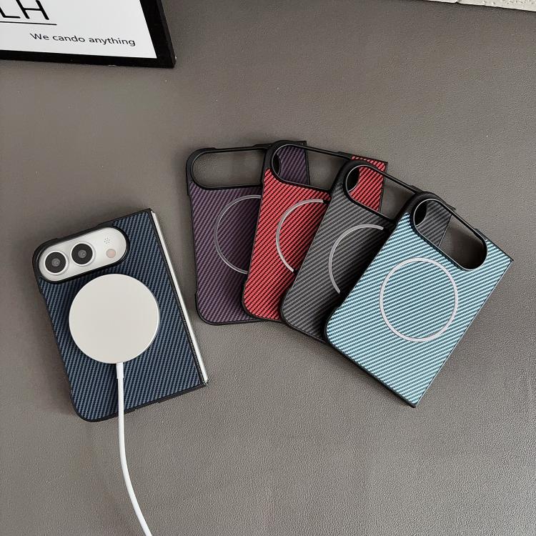 Fiber Texture Fine Circle Magnetic Case — iPhone Duo
