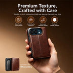 Magnetic Buckle Leather Case — iPhone Duo