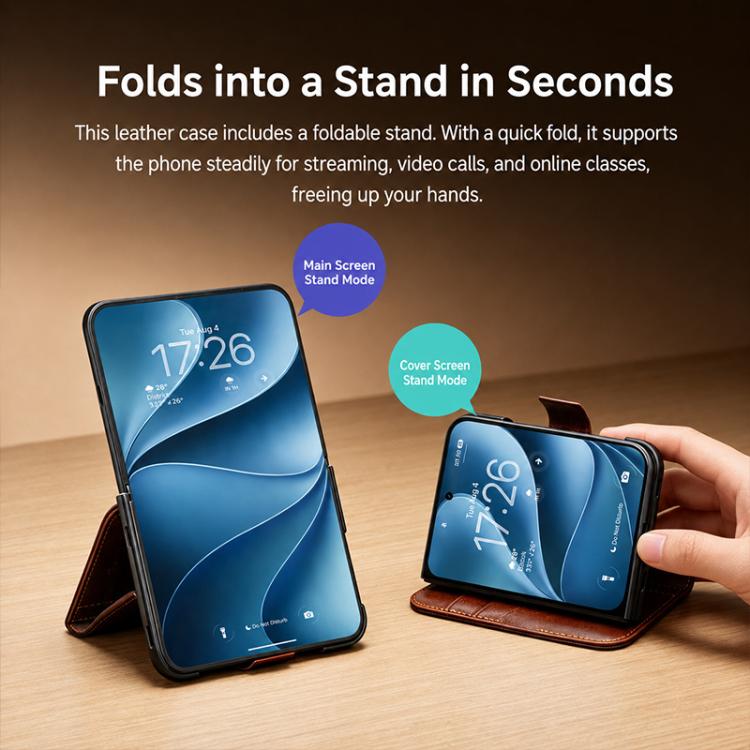 Magnetic Buckle Leather Case — iPhone Duo