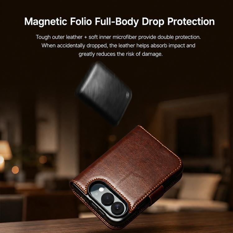 Magnetic Buckle Leather Case — iPhone Duo