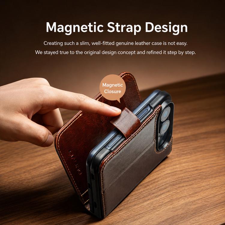 Magnetic Buckle Leather Case — iPhone Duo