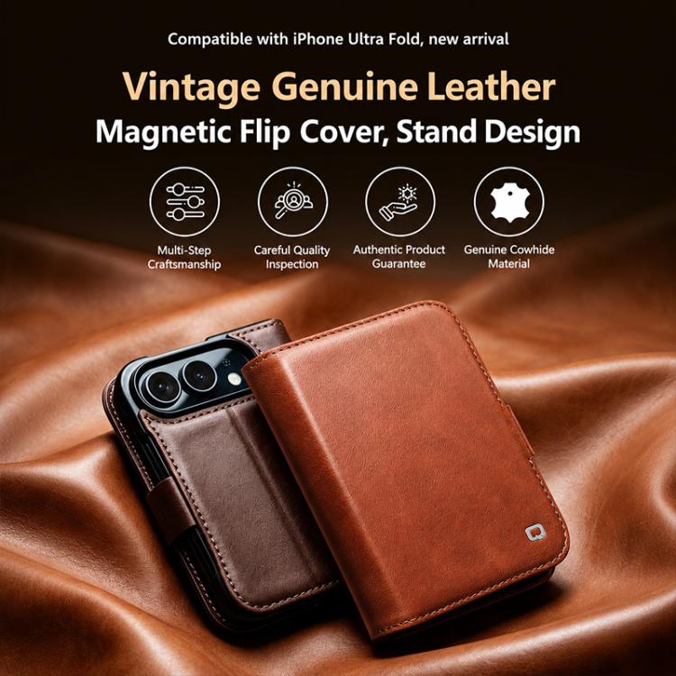 Vintage Calfskin Leather Case — iPhone Duo