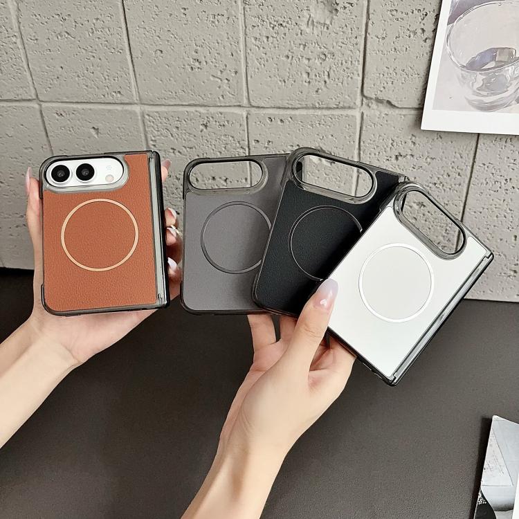Folding-Shaft MagSafe Leather Case — iPhone Duo