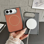 Folding-Shaft MagSafe Leather Case — iPhone Duo