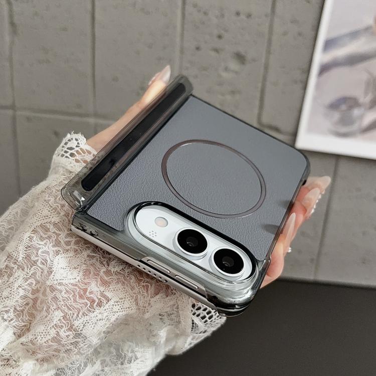 Folding-Shaft MagSafe Leather Case — iPhone Duo